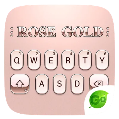 Rose Gold GO Keyboard Theme