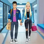 High School Couple логотип