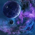 Обои космос и галактика логотип