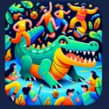 Крокодил. Задания для игры логотип
