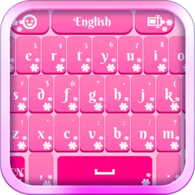 Pink Flowers Keyboard