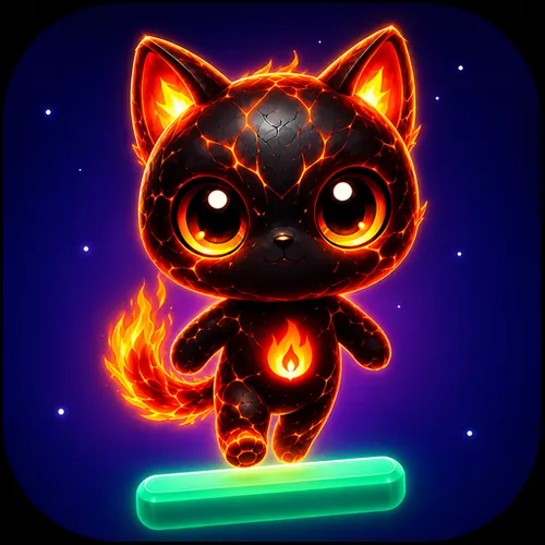Котик-Прыгунотик: Космическая Аркада — иконка