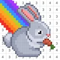 Раскраска по Номерам. Pixel House логотип