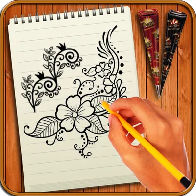 Learn to Draw Henna Designs & Tattoos