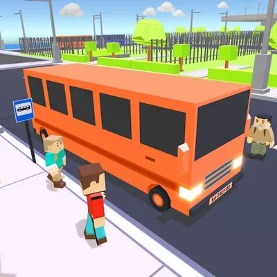 Blocky City Bus Simulator