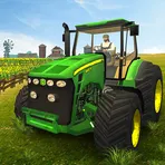 Real Tractor Farming: Tractor Driving Simulator 3D логотип