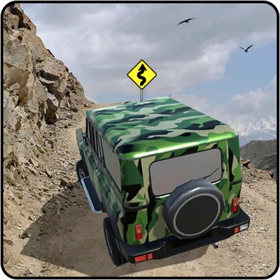 Off-road Army Jeep