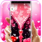 Love zipper lock screen логотип