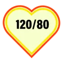 Артериальное давление 120/80 логотип
