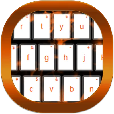 Orange Flame Keyboard