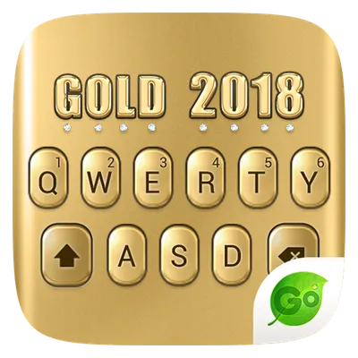 3D Gold 2018 GO Keyboard Theme