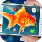 Fish In Phone Aquarium Joke логотип