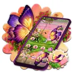 Butterfly Girl Nature Theme Launcher логотип