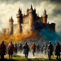 Замок-Битвы за королевства.  логотип