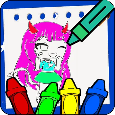 Gacha Chibi Coloring Book