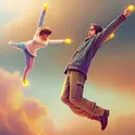 Супер Мастер Турника 3Д - Super Flip Hero 3D логотип