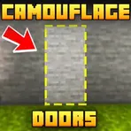 Камуфляжные двери моды на MCPE логотип