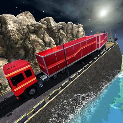 Multi-Trailer Truck Cargo: Mountain Drive