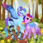 Unicorn pony dress up логотип