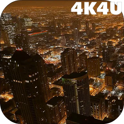 4K Downtown Night Traffic Video Live Wallpaper