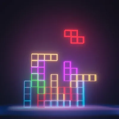 Neon tetris