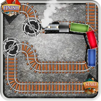 Trains Track Line Builder Maze