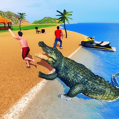 Crocodile Simulator Beach & City Attack