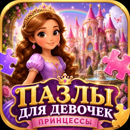 Пазлы для девочек: Принцессы — иконка