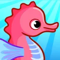 Рыбки для детей, малышей! Развивающие игры пазлы логотип