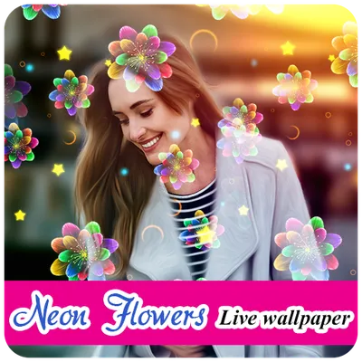 Neon Flowers Livewallpaper