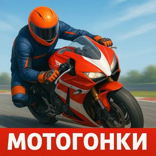Гонки мотоциклы - Мотокросс — иконка
