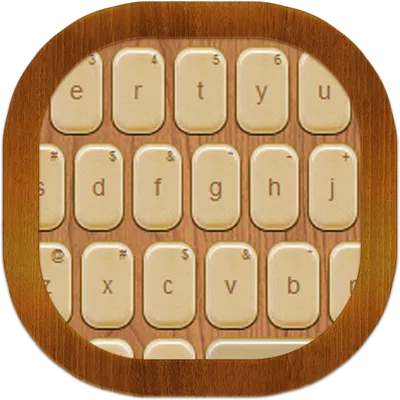 Wood Keyboard Go Theme