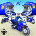 NY Police Bike Transport Truck логотип