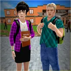 Virtual Hostel Life Simulator: High School Games логотип